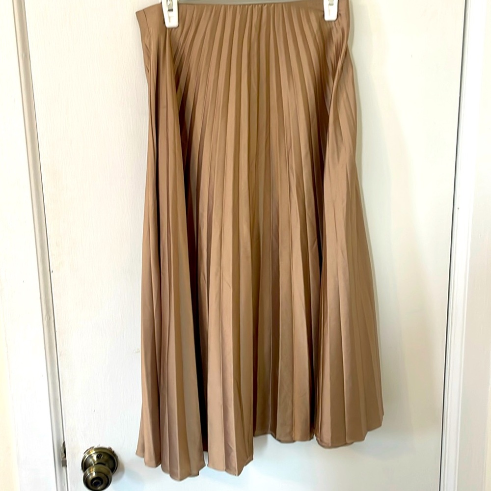 Zara Medium good pleated silky skirt